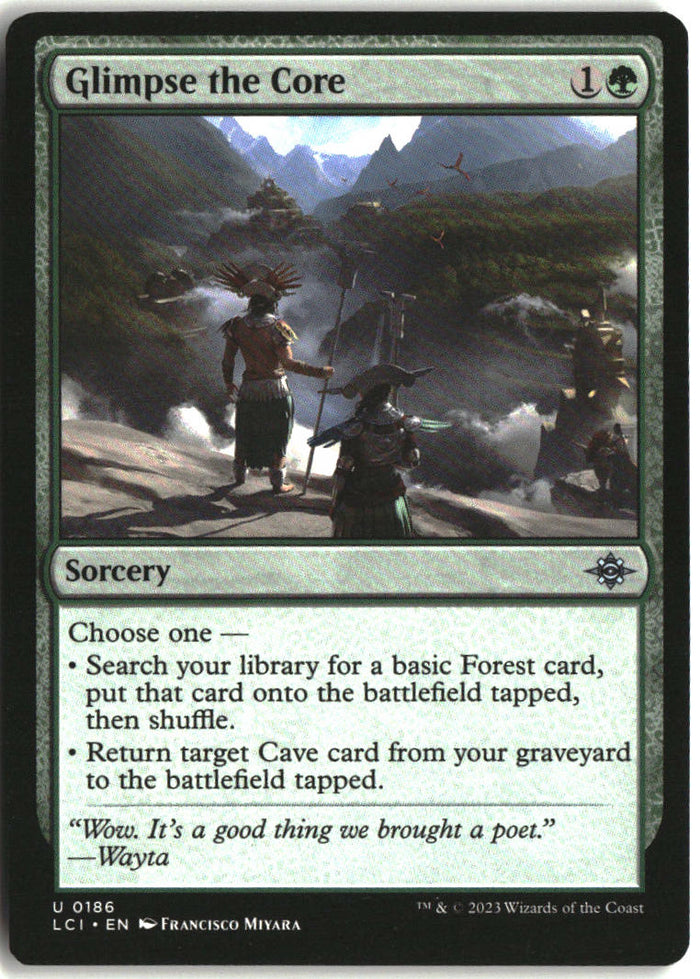 Glimpse the Core - The Lost Caverns of Ixalan #186 - Near Mint - Normal