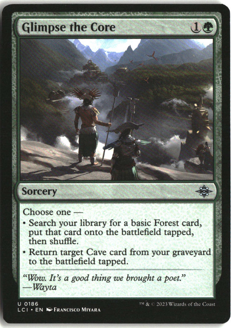 Glimpse the Core - The Lost Caverns of Ixalan #186 - Near Mint - Normal