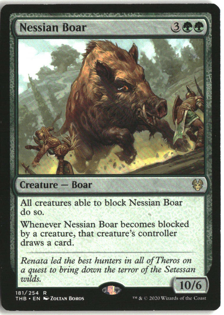 Nessian Boar - Theros Beyond Death #181 - Near Mint - Normal