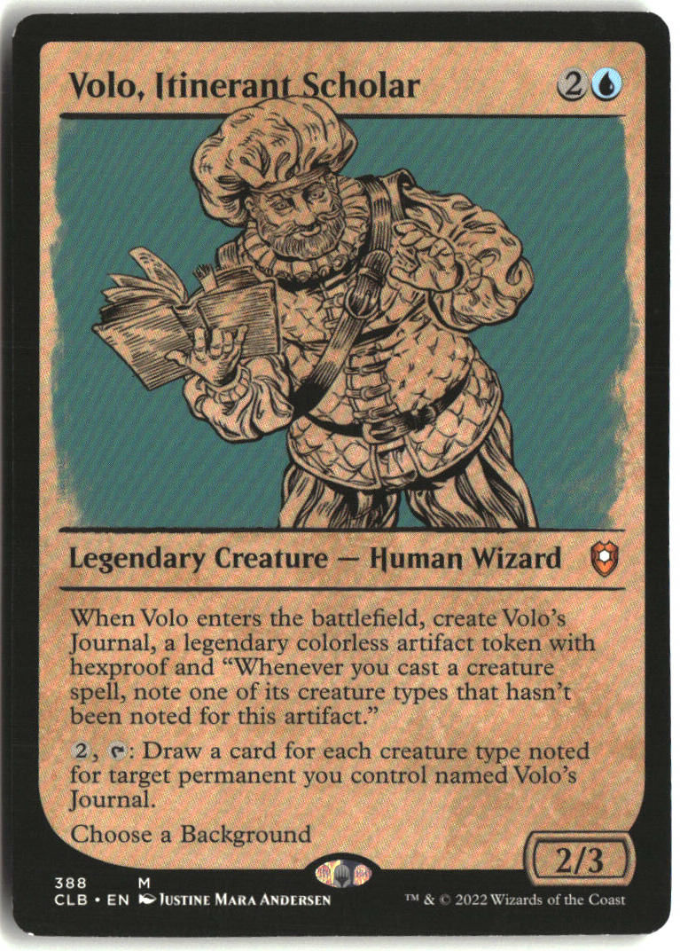 Volo, Itinerant Scholar - Commander Legends: Battle for Baldur's Gate #388 - Near Mint - Normal