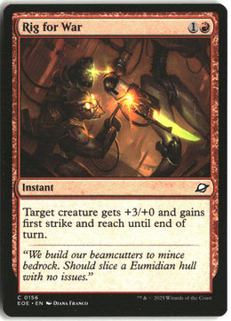 Rig for War - Edge of Eternities #156 - Near Mint - Normal