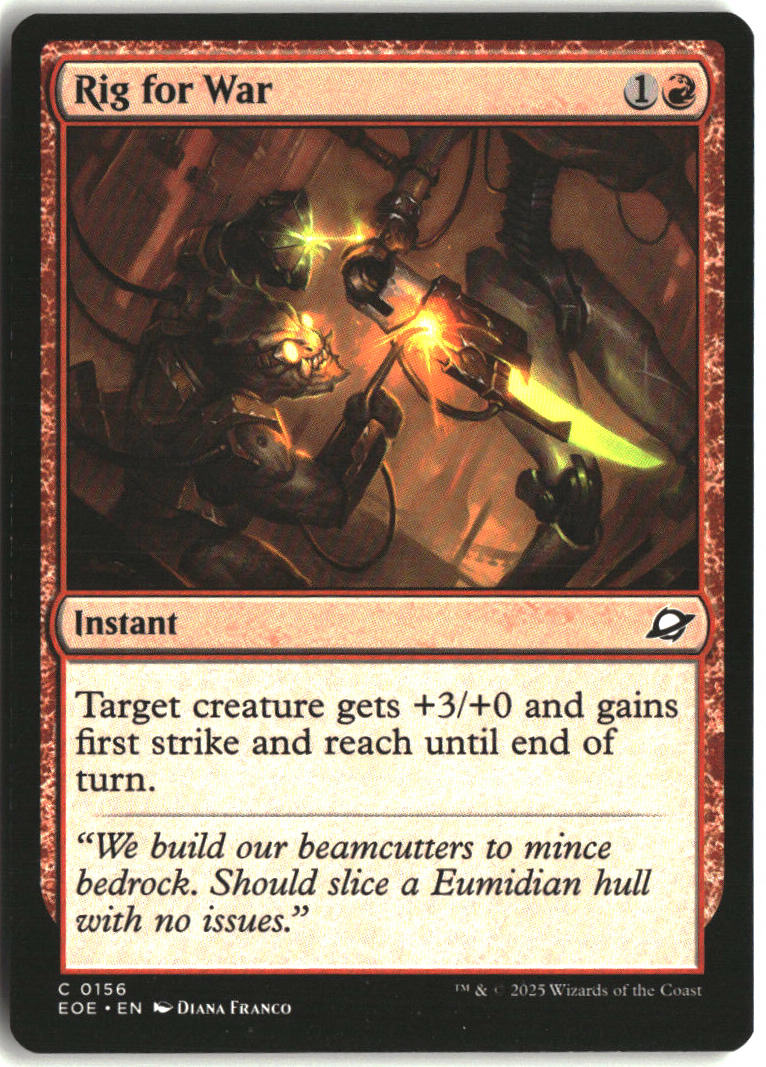 Rig for War - Edge of Eternities #156 - Near Mint - Normal
