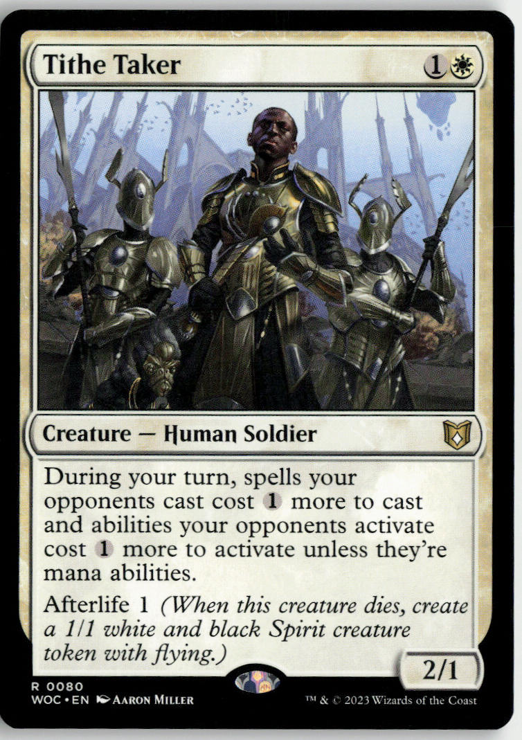 Tithe Taker - Wilds of Eldraine Commander #80 - Near Mint - Normal