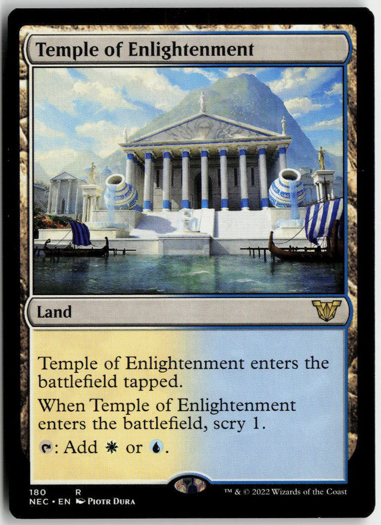 Temple of Enlightenment - Neon Dynasty Commander #180 - Near Mint - Normal
