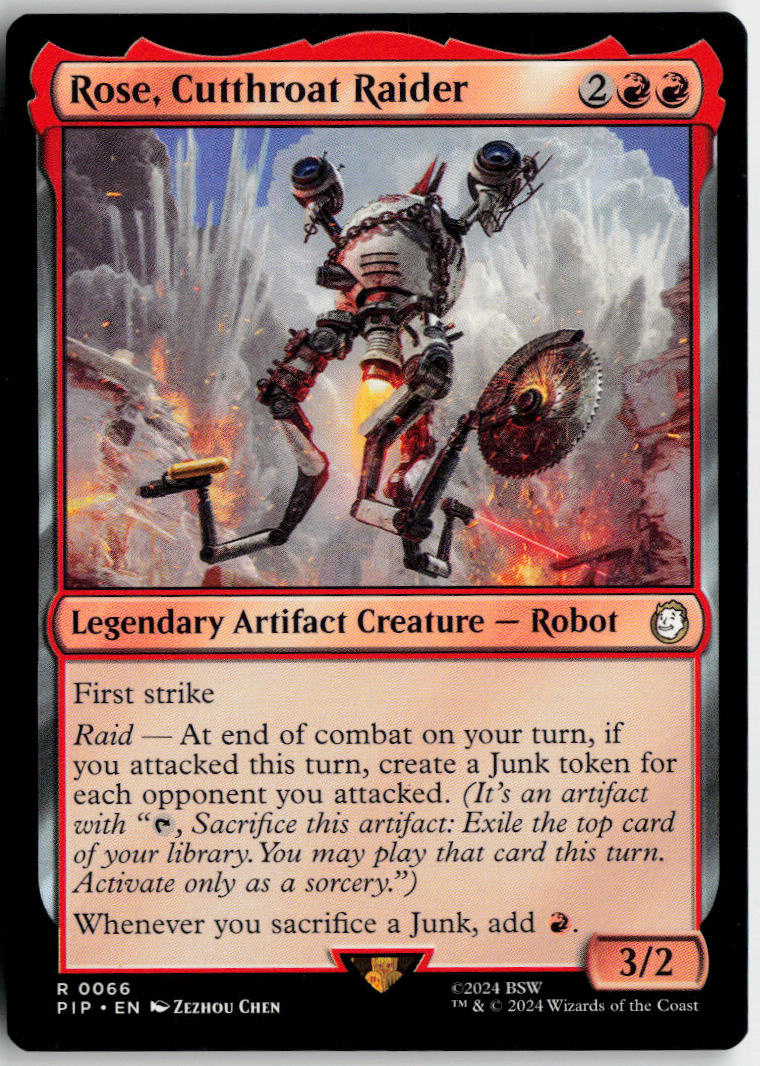 Rose, Cutthroat Raider - Fallout #66 - Near Mint - Normal