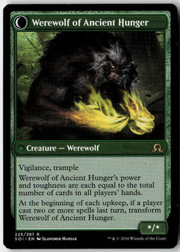 Sage of Ancient Lore // Werewolf of Ancient Hunger - Shadows over Innistrad #225 - Near Mint - Normal