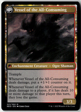 Hidetsugu Consumes All // Vessel of the All-Consuming - Kamigawa: Neon Dynasty #221 - Near Mint - Normal