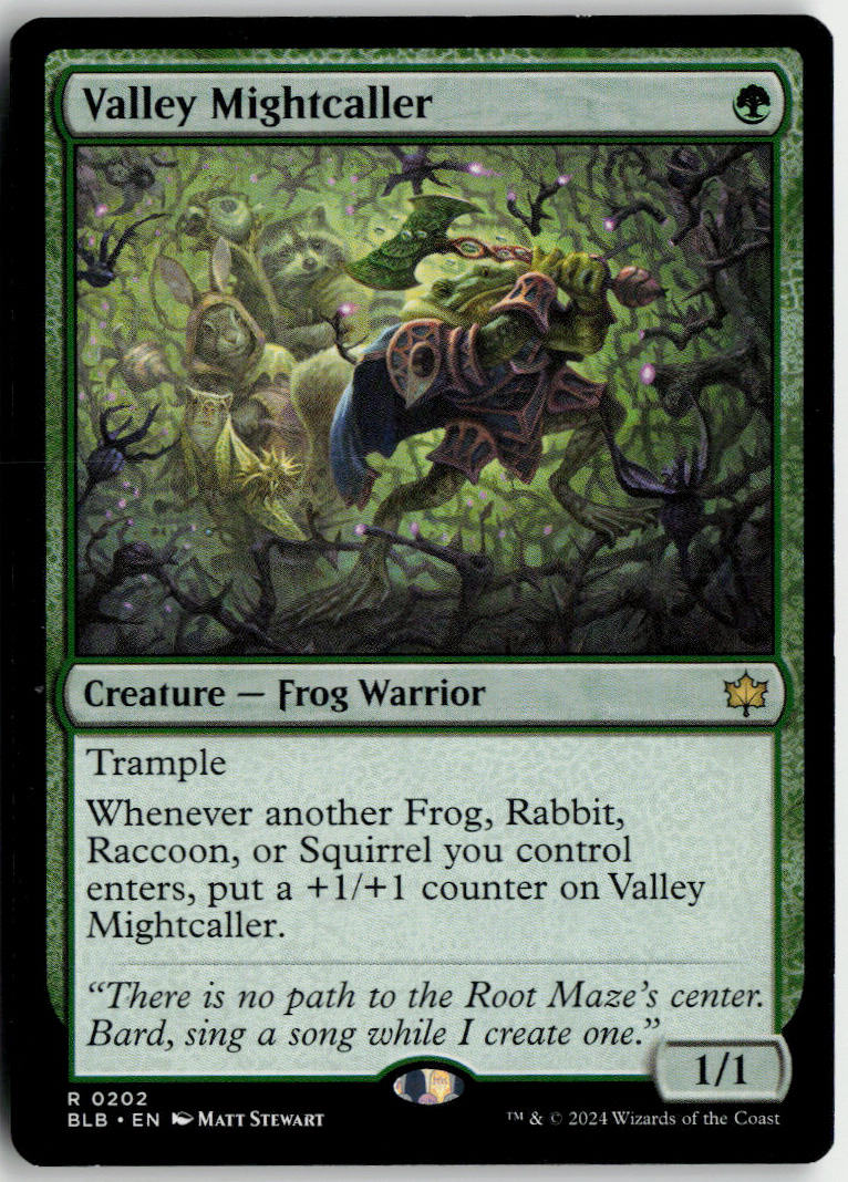 Valley Mightcaller - Bloomburrow #202 - Near Mint - Normal