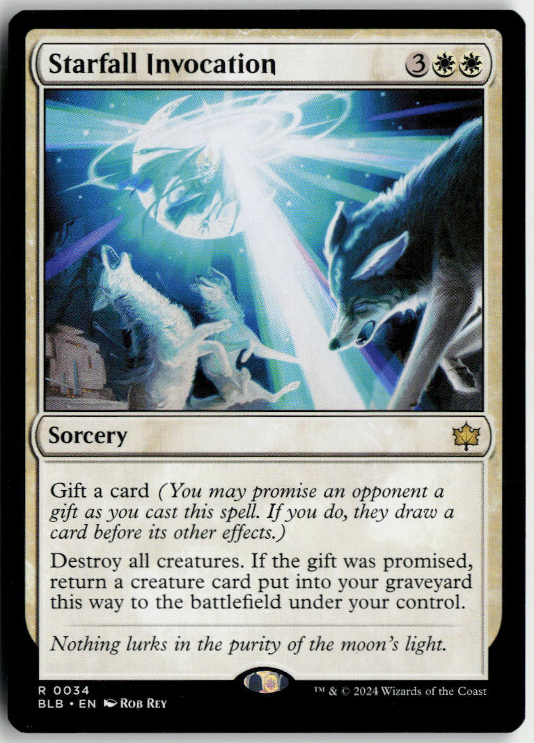 Starfall Invocation - Bloomburrow #34 - Near Mint - Normal