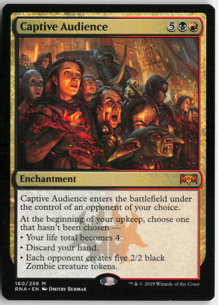 Captive Audience - Ravnica Allegiance #160 - Near Mint - Normal