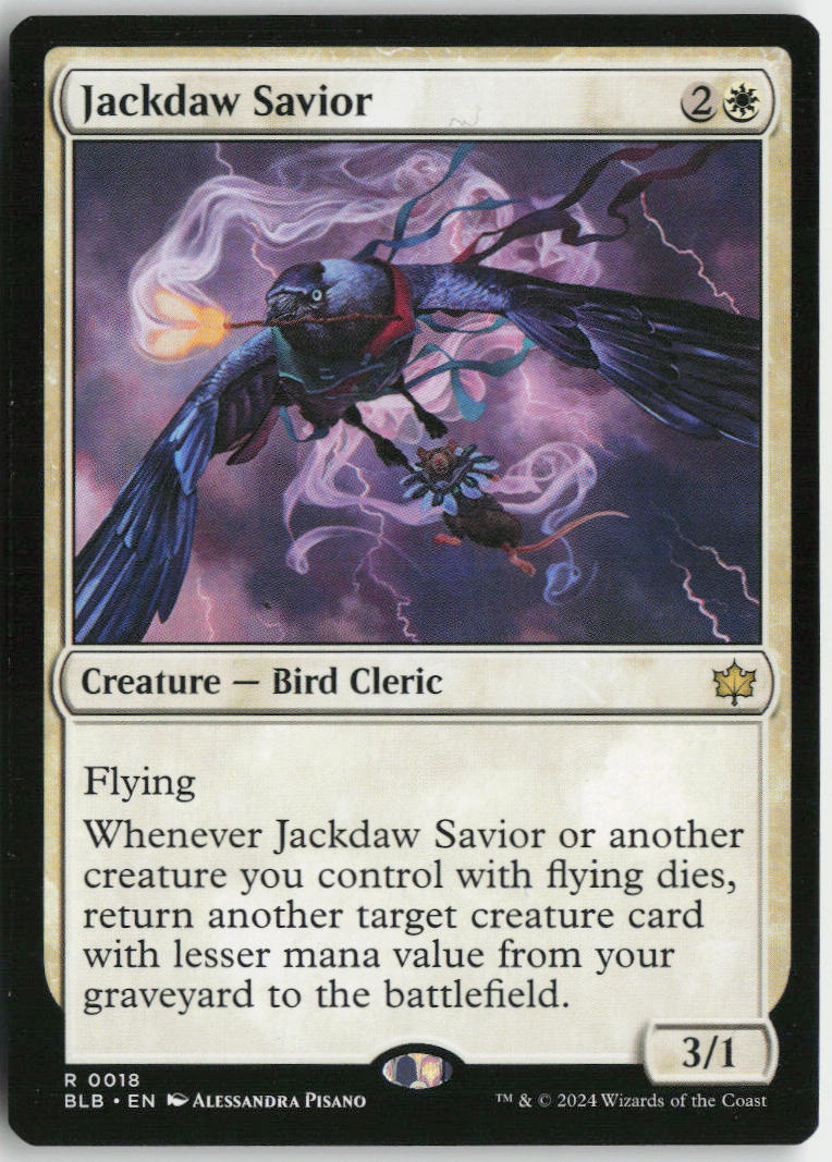 Jackdaw Savior - Bloomburrow #18 - Near Mint - Normal