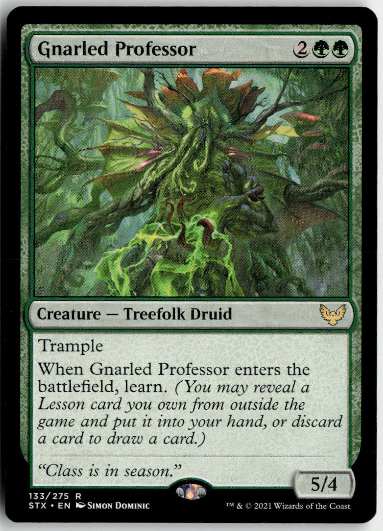 Gnarled Professor - Strixhaven: School of Mages #133 - Near Mint - Normal