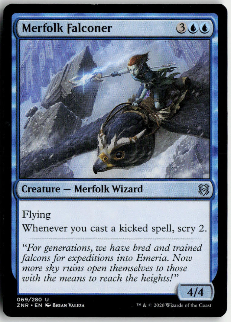 Merfolk Falconer - Zendikar Rising #69 - Near Mint - Normal