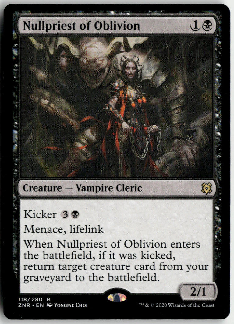 Nullpriest of Oblivion - Zendikar Rising #118 - Near Mint - Normal
