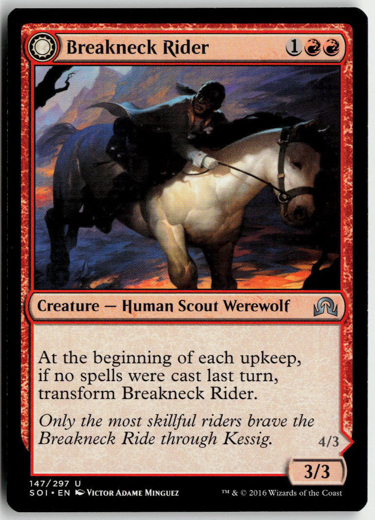 Breakneck Rider // Neck Breaker - Shadows over Innistrad #147 - Near Mint - Normal