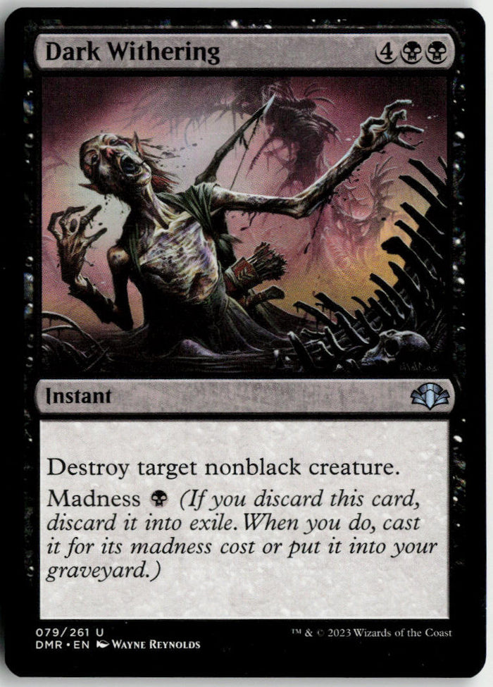 Dark Withering - Dominaria Remastered #79 - Near Mint - Normal