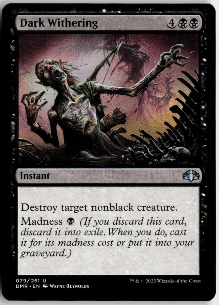 Dark Withering - Dominaria Remastered #79 - Near Mint - Normal