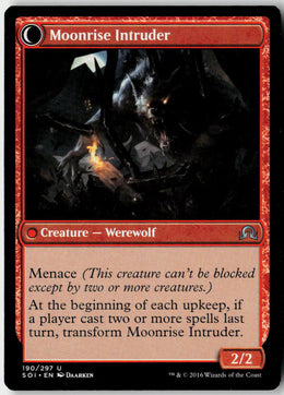 Village Messenger // Moonrise Intruder - Shadows over Innistrad #190 - Near Mint - Normal