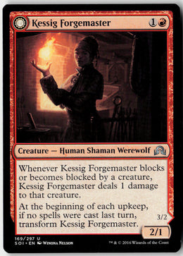 Kessig Forgemaster // Flameheart Werewolf - Shadows over Innistrad #169 - Near Mint - Normal