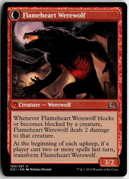 Kessig Forgemaster // Flameheart Werewolf - Shadows over Innistrad #169 - Near Mint - Normal