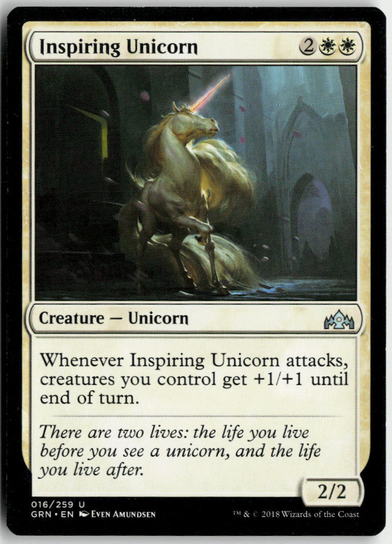 Inspiring Unicorn - Guilds of Ravnica #16 - Near Mint - Normal