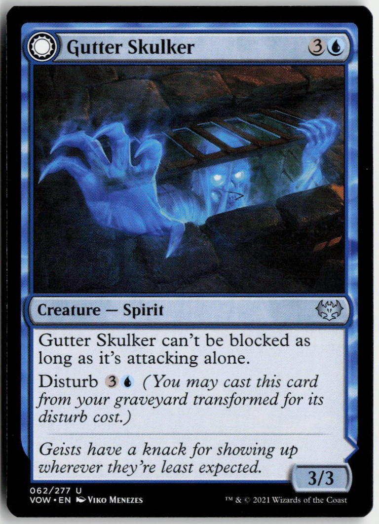 Gutter Skulker // Gutter Shortcut - Innistrad: Crimson Vow #62 - Near Mint - Normal