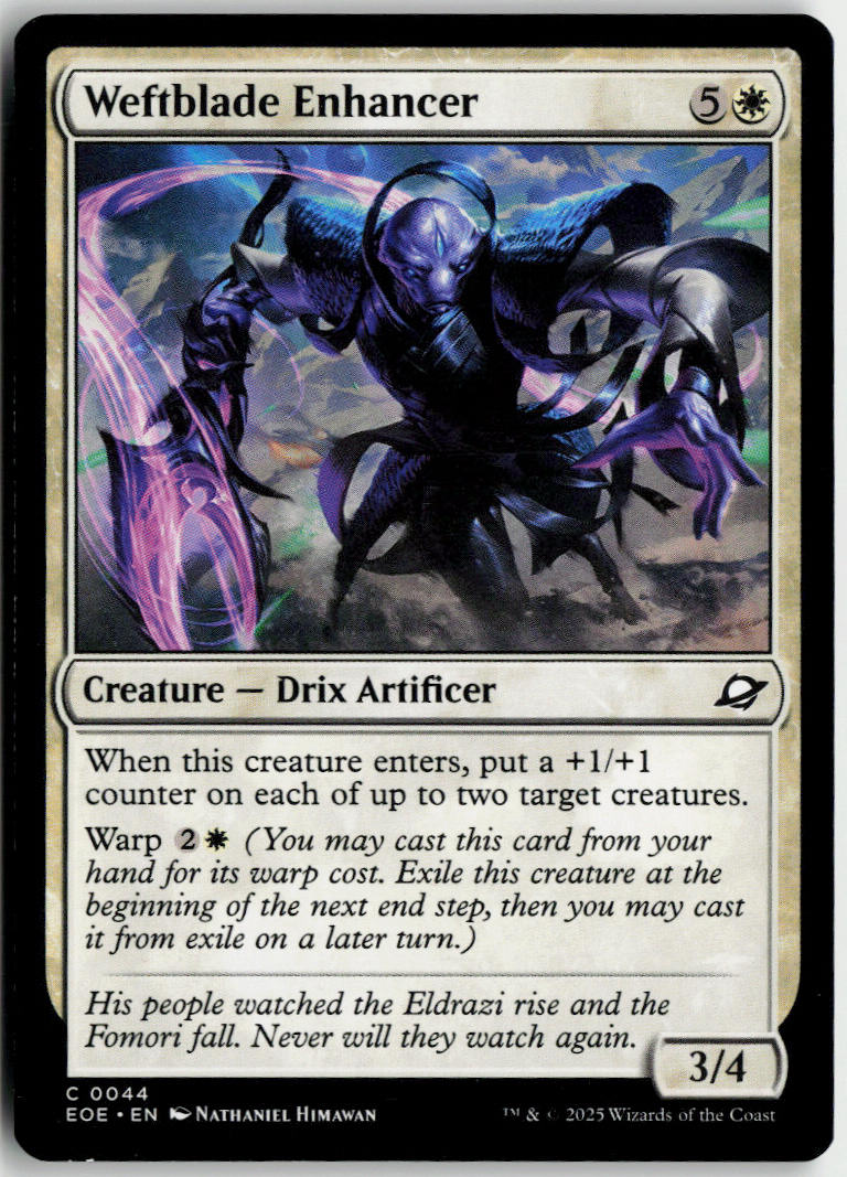 Weftblade Enhancer - Edge of Eternities #44 - Near Mint - Normal