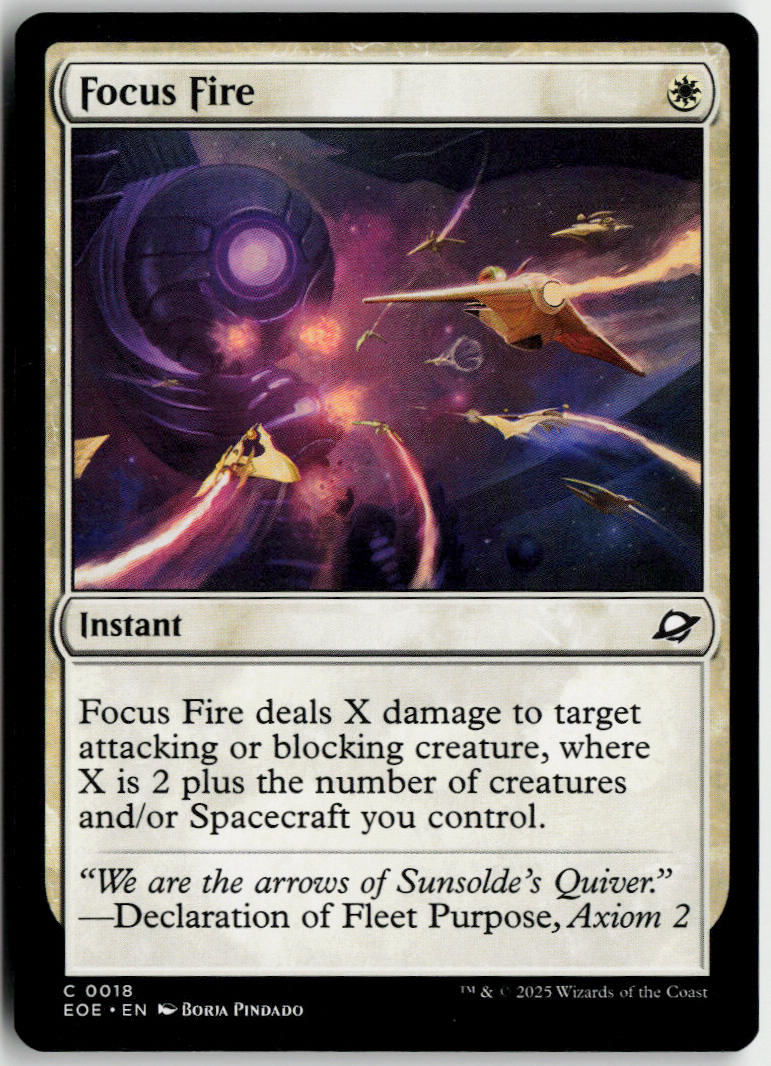 Focus Fire - Edge of Eternities #18 - Near Mint - Normal