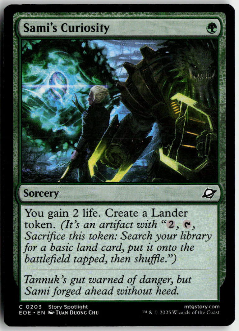 Sami's Curiosity - Edge of Eternities #203 - Near Mint - Normal