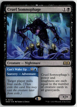 Cruel Somnophage // Can't Wake Up - Wilds of Eldraine #222 - Near Mint - Normal