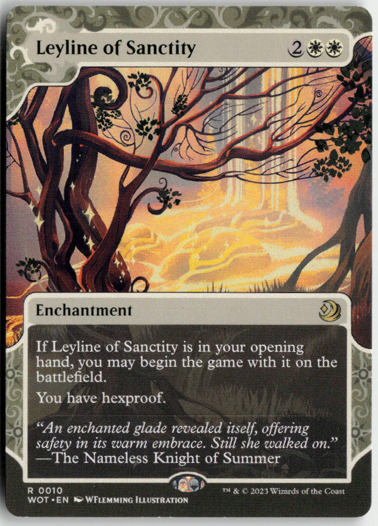 Leyline of Sanctity - Wilds of Eldraine: Enchanting Tales #10 - Near Mint - Normal