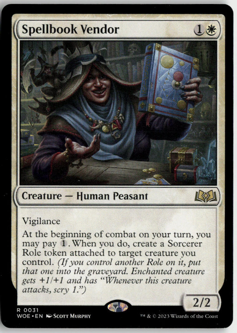 Spellbook Vendor - Wilds of Eldraine #31 - Near Mint - Normal