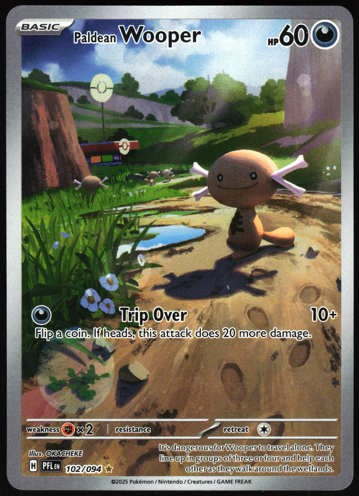 Paldean Wooper #102 NM