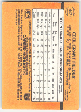 Cecil Fielder #442/660 Non-Foil