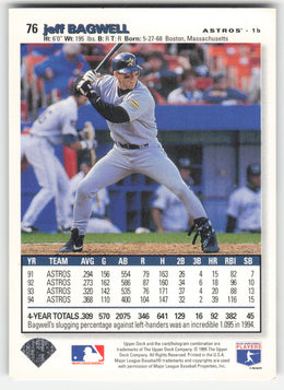 Jeff Bagwell #76 Collector's Choice Baseball Non-Foil English