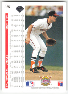 Cal Ripken Jr. #165 Upper Deck Baseball Non-Foil English