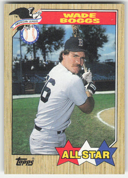 Wade Boggs #608 Topps Baseball Non-Foil English
