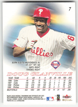 Doug Glanville #7 SkyBox Baseball Non-Foil English