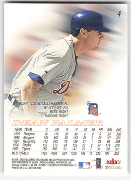 Dean Palmer #4 SkyBox Baseball Non-Foil English