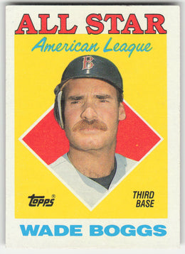 Wade Boggs #388 Topps Baseball Non-Foil English