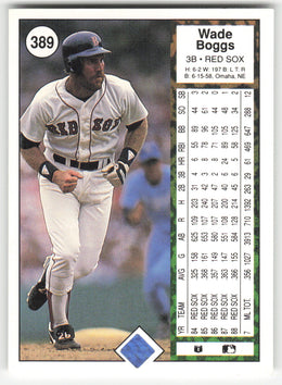 Wade Boggs #389/800 Upper Deck Baseball Non-Foil English