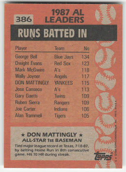 Don Mattingly #386/792 Topps Baseball Non-Foil English