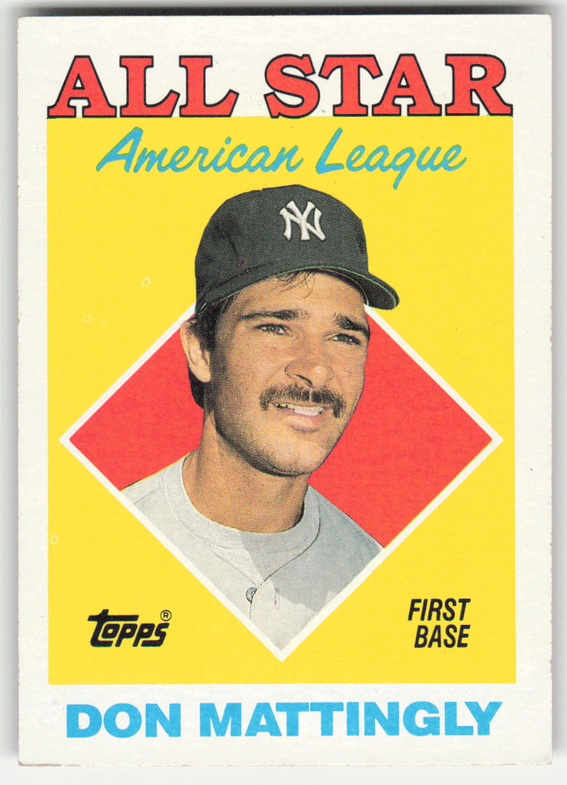Don Mattingly #386 Topps Baseball Non-Foil English