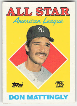 Don Mattingly #386 Topps Baseball Non-Foil English