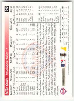 Mike Grace #292 Score Baseball Non-Foil English