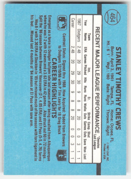 Tim Crews #464/660 Donruss Baseball Non-Foil English