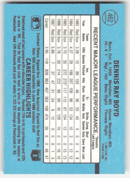 Oil Can Boyd #462/660 Donruss Baseball Non-Foil English