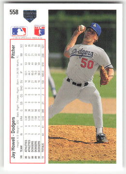 Jay Howell #558/800 Upper Deck Baseball Non-Foil English