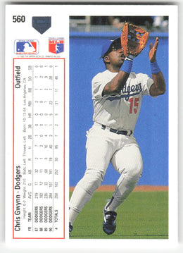 Chris Gwynn #560 Upper Deck Baseball Non-Foil English