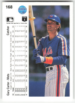 Gary Carter #168 Upper Deck Baseball Non-Foil English